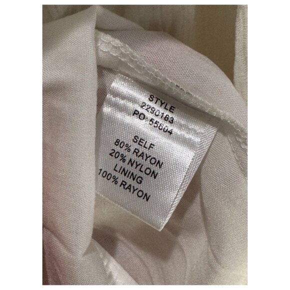 Current Air Short Sleeve Button Down Shirt Mini Dress White Size S NWT - Picture 7 of 9